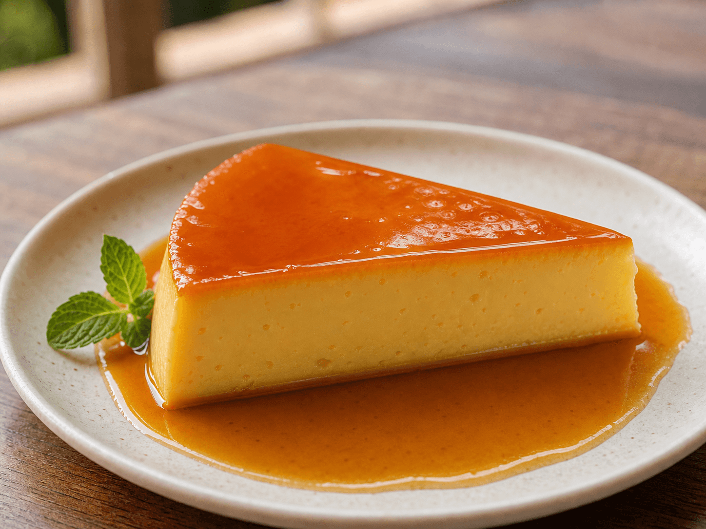 Leche Flan Slice